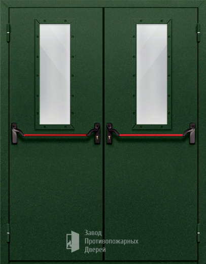 Фото двери «Двупольная со стеклом и антипаникой №69» в Куровскому