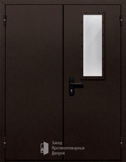 Фото двери «Двупольная со одним стеклом №410» в Куровскому
