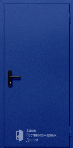 Фото двери «Однопольная глухая (синяя)» в Куровскому