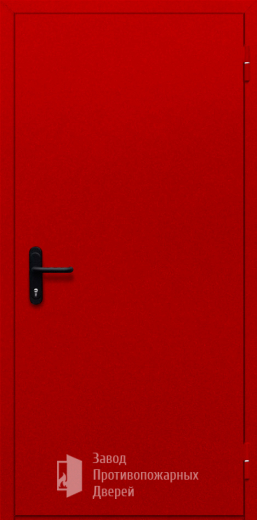 Фото двери «Однопольная глухая (красная)» в Куровскому