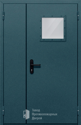 Фото двери «Полуторная со стеклом №87» в Куровскому