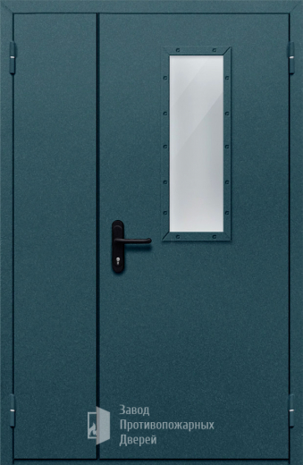 Фото двери «Полуторная со стеклом №27» в Куровскому