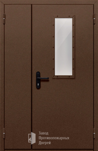 Фото двери «Полуторная со стеклом №28» в Куровскому