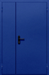 Фото двери «Полуторная глухая (синяя)» в Куровскому