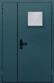 Фото двери «Полуторная со стеклом №87» в Куровскому