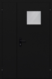 Фото двери «Полуторная со стеклом №84» в Куровскому