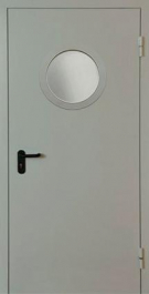 Фото двери «Однопольная с круглым стеклом EI-30» в Куровскому