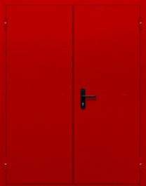 Фото двери «Двупольная глухая (красная)» в Куровскому