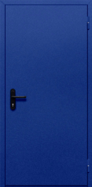 Фото двери «Однопольная глухая (синяя)» в Куровскому