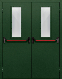 Фото двери «Двупольная со стеклом и антипаникой №69» в Куровскому